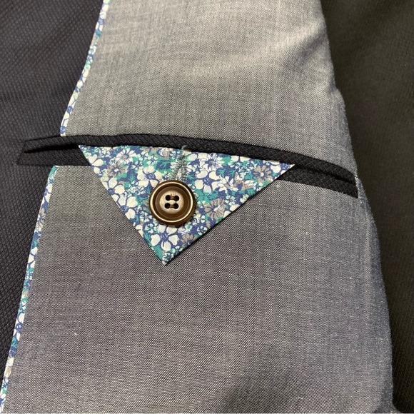 Lands’ End Blazer Jacket 42 Navy Blue  moving sale - Picture 6 of 8